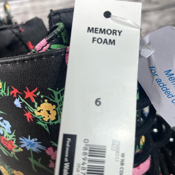 Rainbow Floral No Boundaries Memory Foam Combat Boots - Picture 5 of 9